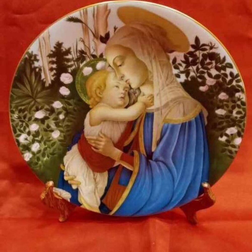 VTG 197 HAVILAND LIMOGES 1976 "MADONNA AND CHILD" PLATE BY BOTTICELLI LIMITED ED